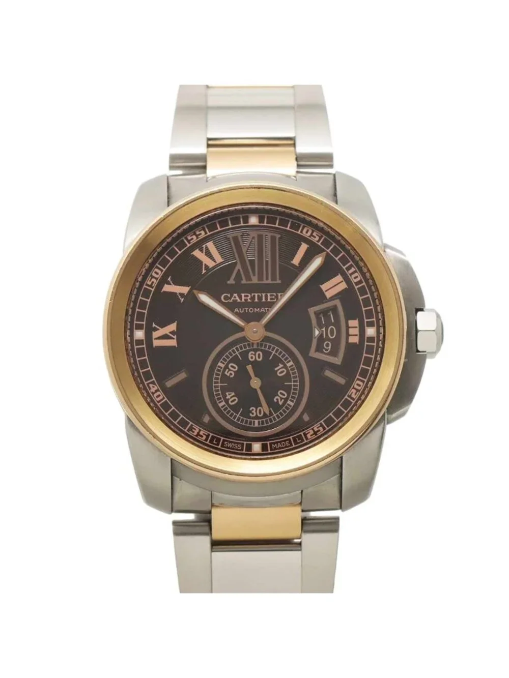Cartier Caliber de Watch Date 18k Pink Gold Automatic Winding